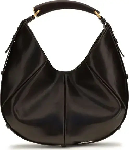 SAINT LAURENT brown leather shoulder bag