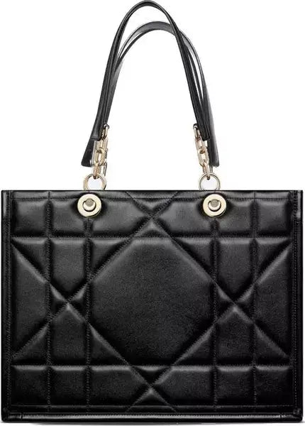 DIOR quilted black leather tote