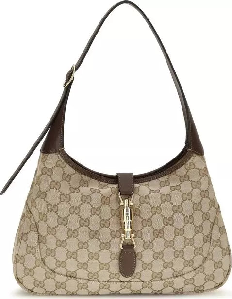 Gucci Jackie 1961 Medium Shoulder Bag Beige & Black | STORE 7994