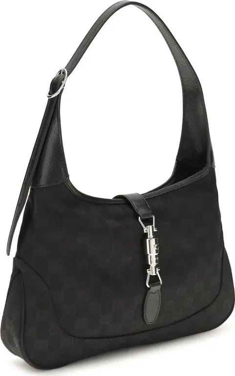 Gucci Jackie 1961 Medium Shoulder Bag Beige & Black | STORE 7994