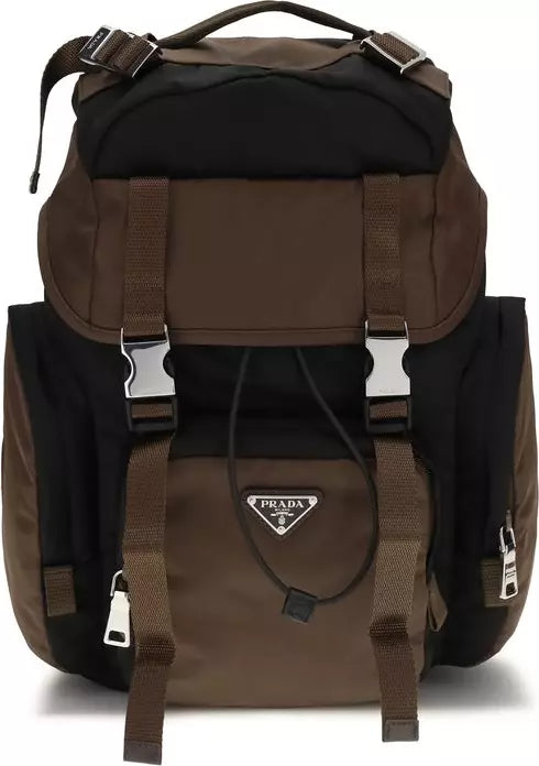 Prada Brown Re-Nylon & Leather Backpack