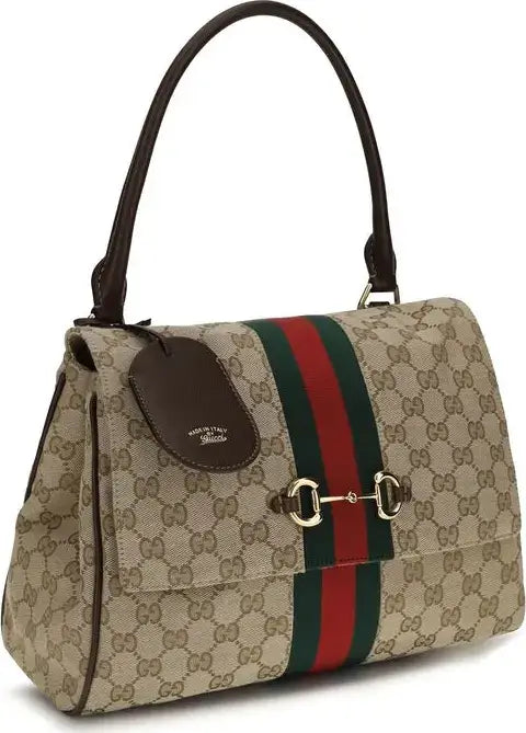 Gucci Beige GG Canvas Medium Paparazzo Handbag