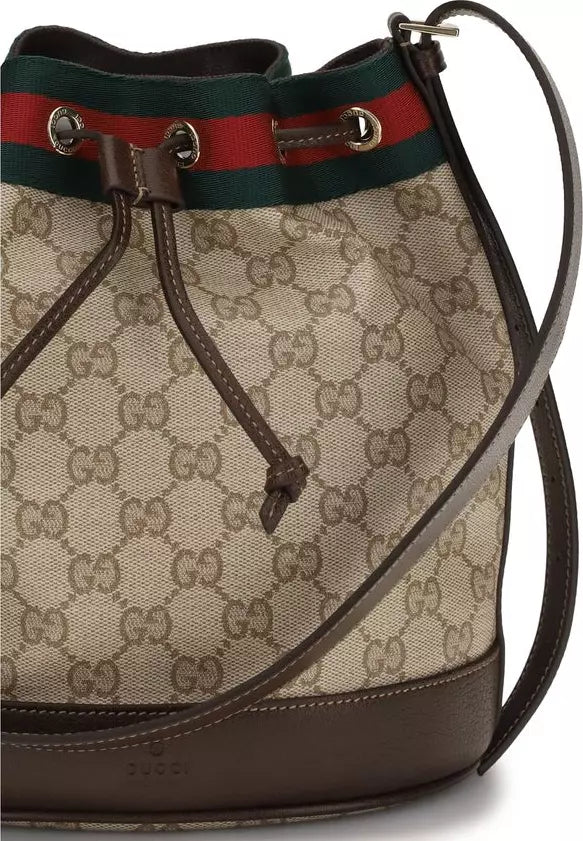 Gucci Beige GG Canvas Venice Mini Bucket Bag – Women’s Designer Handbag