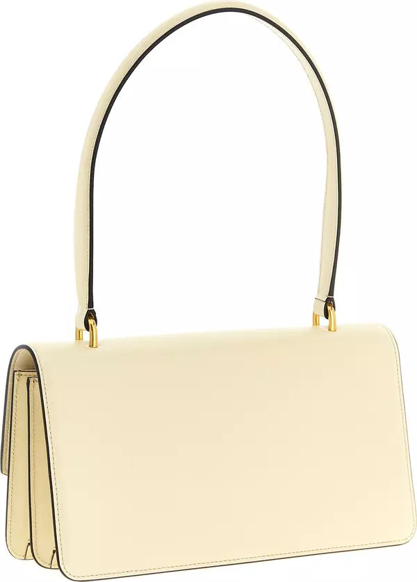 Valentino Garavani Vain Shoulder Bag – White Calfskin Leather
