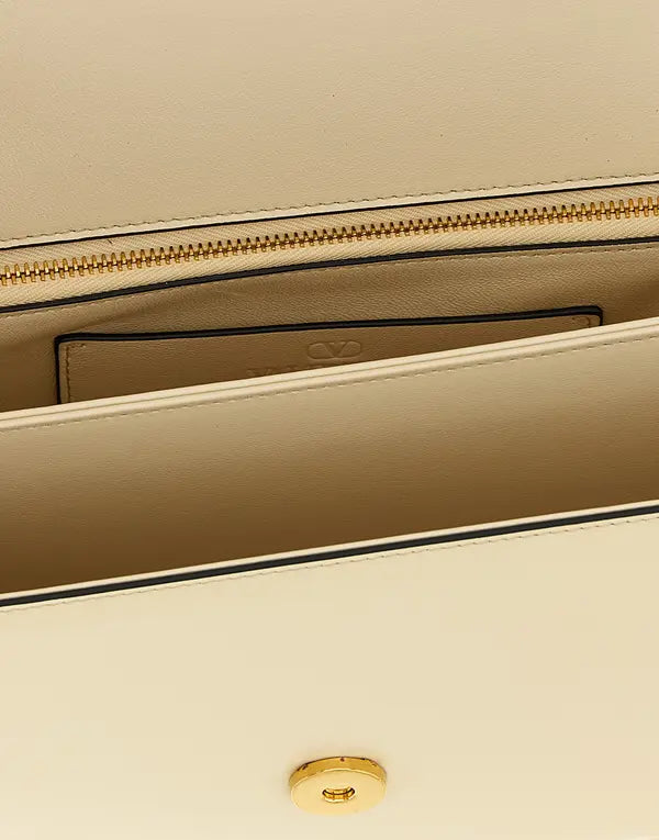 Valentino Garavani Vain Shoulder Bag – White Calfskin Leather