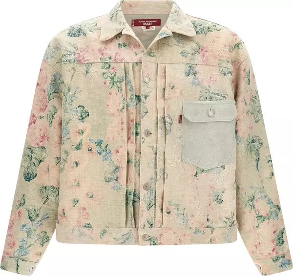 Junya Watanabe x Levi's Floral Jacquard Denim Jacket Multicolor