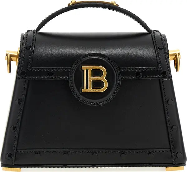 Balmain B-Buzz Dynasty Black Calfskin Handbag – Luxury Leather Designer Bag | STORE 7994