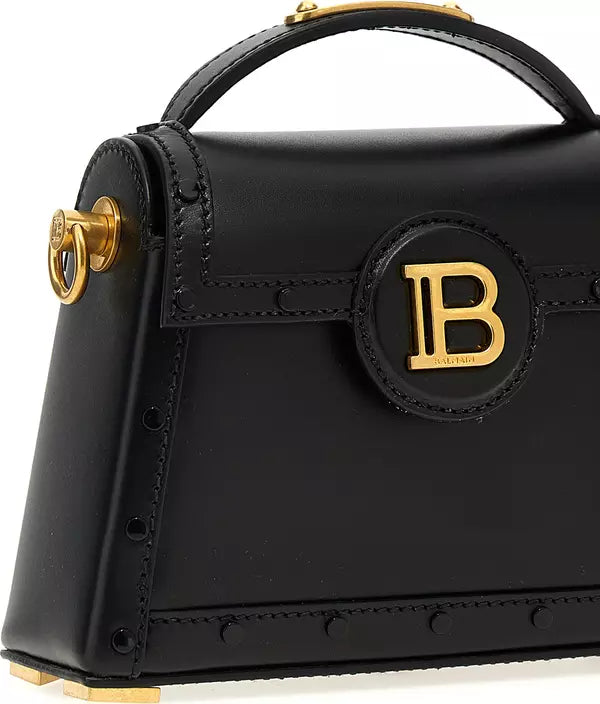 Balmain B-Buzz Dynasty Black Calfskin Handbag – Luxury Leather Designer Bag | STORE 7994