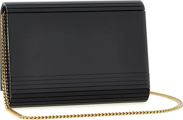 Saint Laurent Minaudière Vicky Black Plexiglass Crossbody