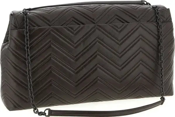 Gucci GG Marmont Large Brown Calfskin Shoulder Bag