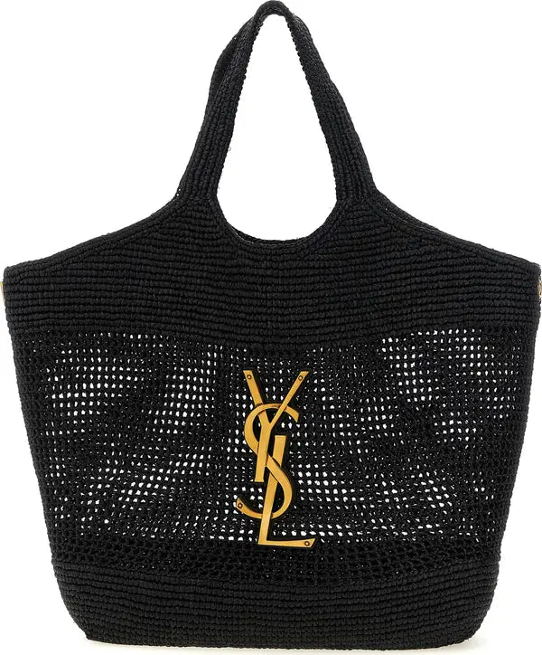 Saint Laurent

Black Raffia Tote Bag