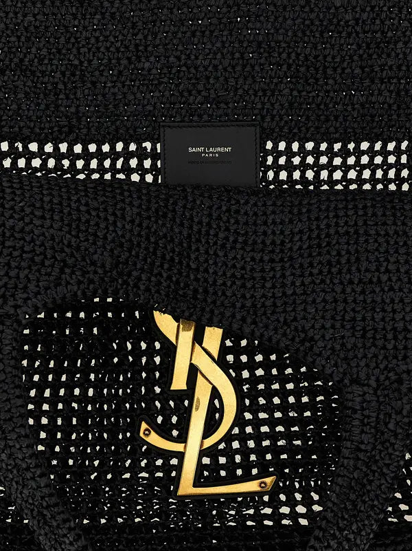 Saint Laurent

Black Raffia Tote Bag