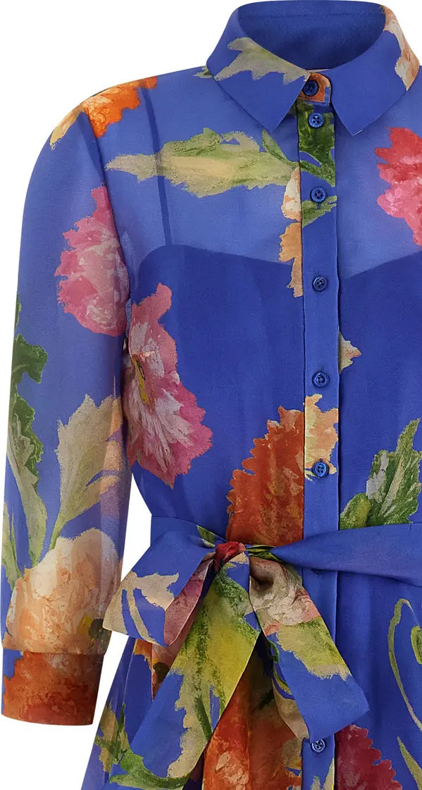 carolina-herrera-blue-silk-poppies-print-long-dress