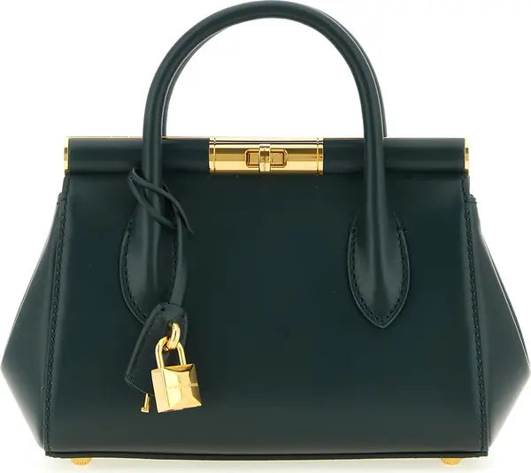 Dolce & Gabbana Marlene Mini Handbag Green Calfskin Leather