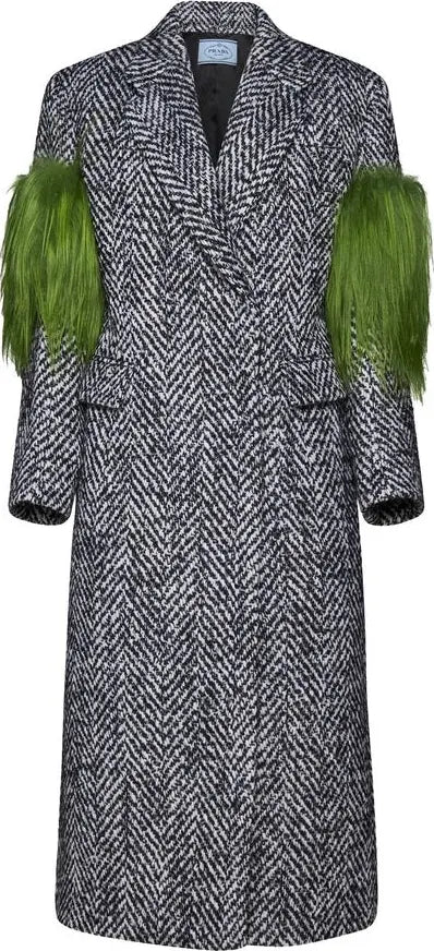 Prada Gray Wool Coat