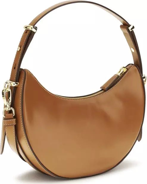 Beige Calf Leather Bos Taurus Shoulder BagBeige Calf Leather Bos Taurus Shoulder Bag