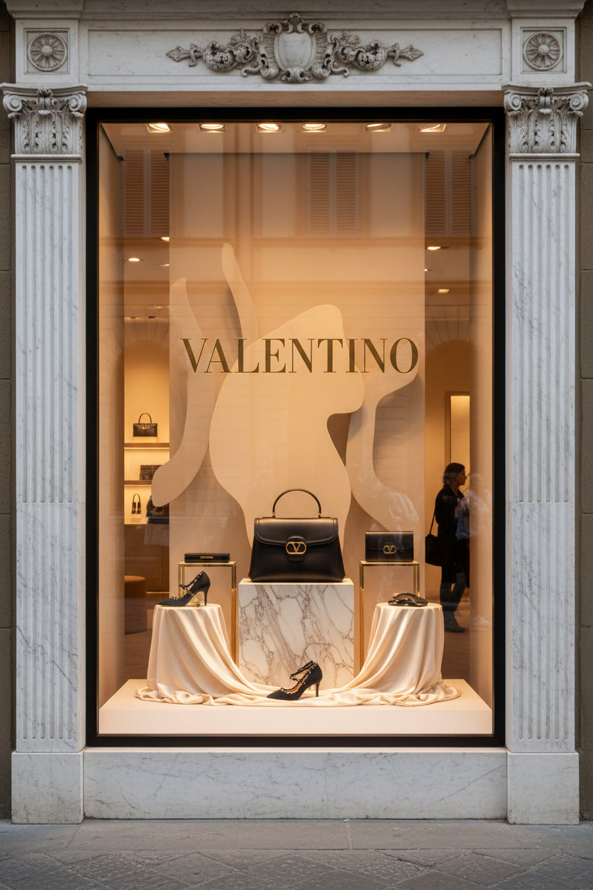 Valentino Garavani 9TO5 Black Calfskin Leather Handbag