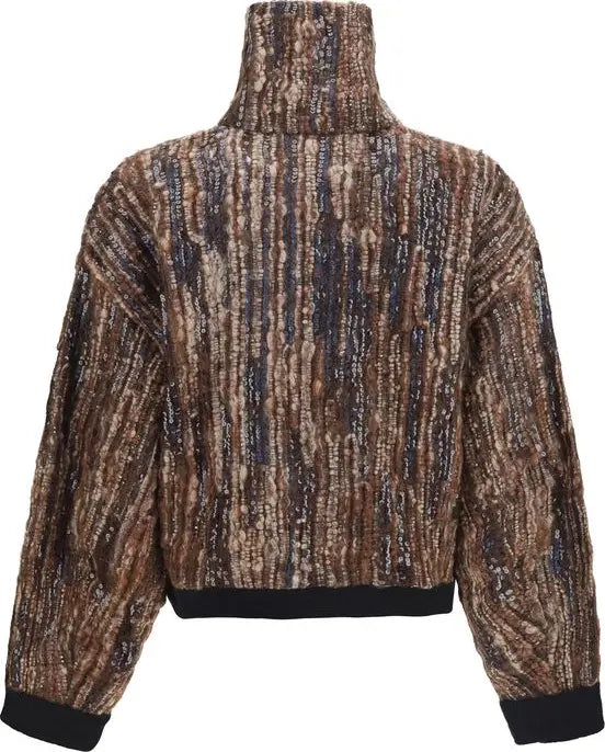 Brunello Cucinelli Brown Mohair Full-Length Jacket