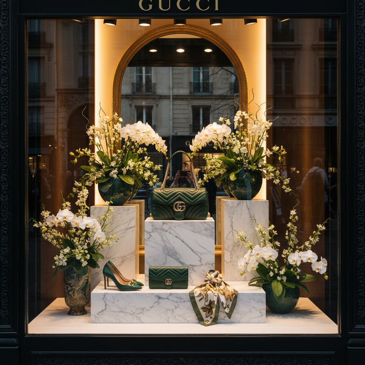 Gucci GG Marmont Green Matelassé Lamb Leather Shoulder Bag