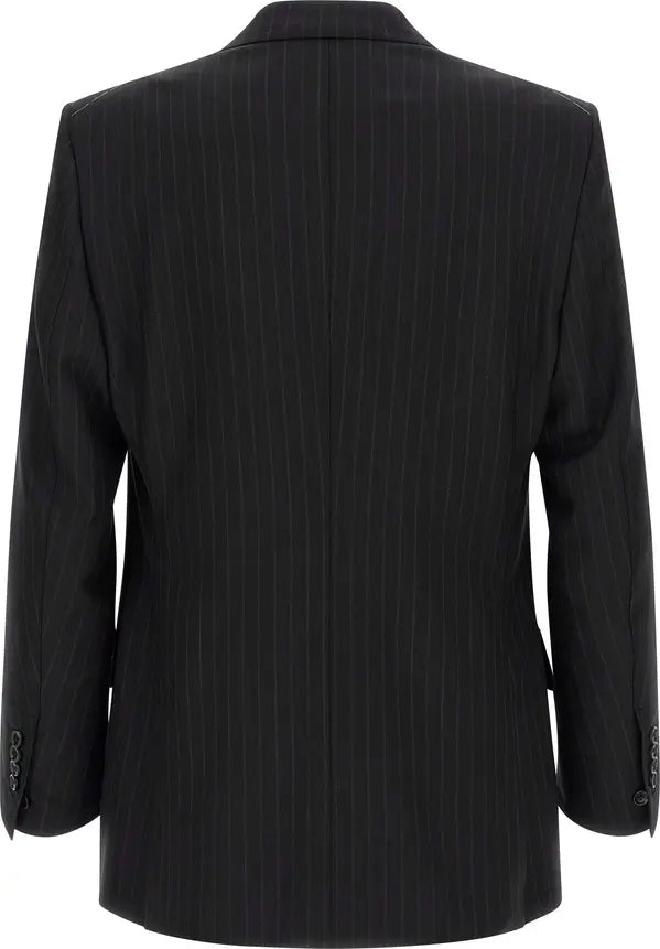 Tom Ford Black Pinstripe Wool Two-Piece Suit