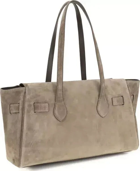 Brunello Cucinelli Suede Leather Shoulder Bag