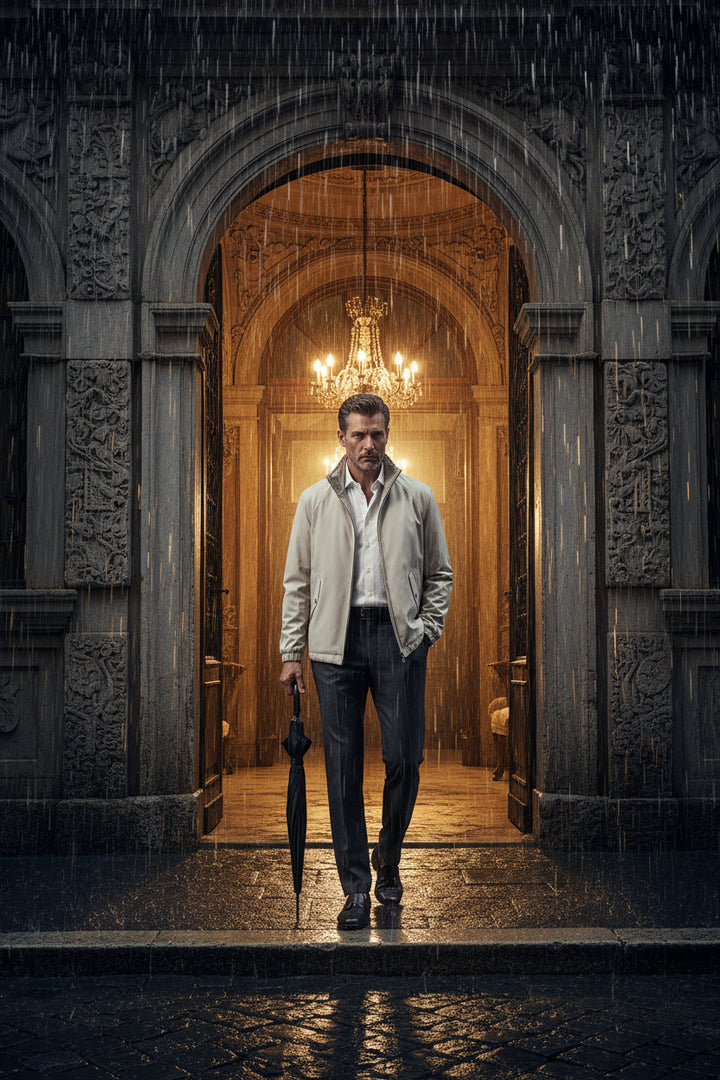 Brunello Cucinelli White Water-Repellent Shell Jacket