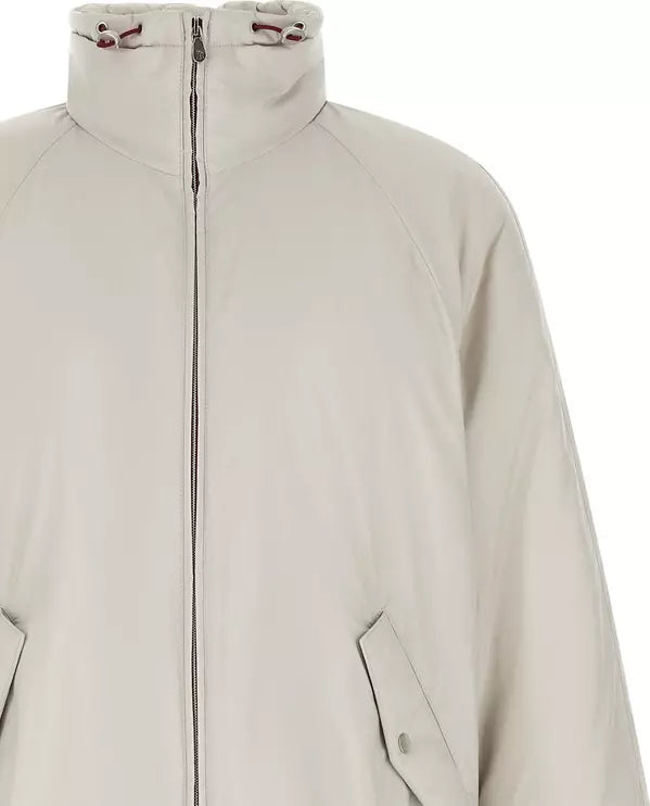 Brunello Cucinelli White Water-Repellent Polyester Shell Jacket