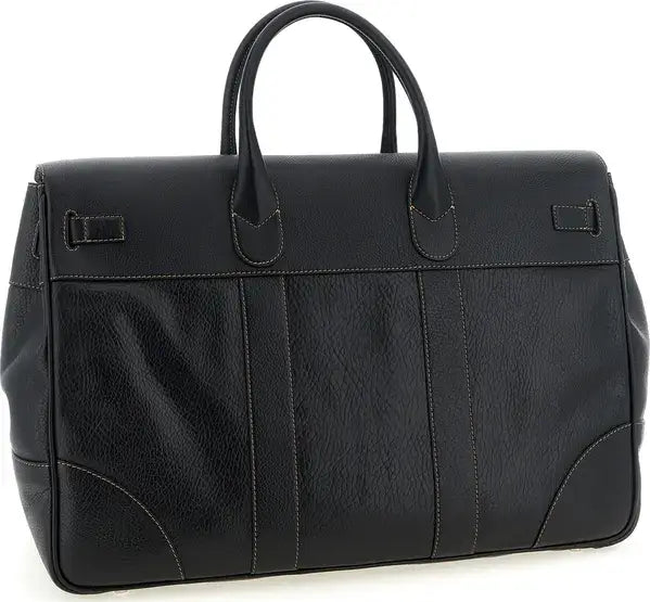 Brunello Cucinelli Weekender Country Hammered Calfskin Travel Bag