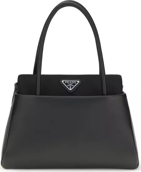 Prada Black Calf Leather Top Handle Bag | STORE 7994