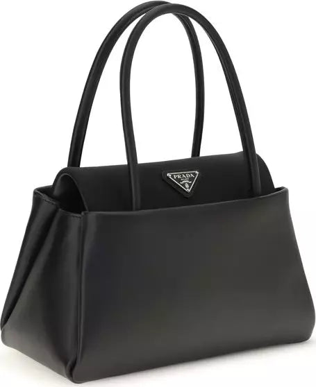 Prada Black Calf Leather Top Handle Bag | STORE 7994