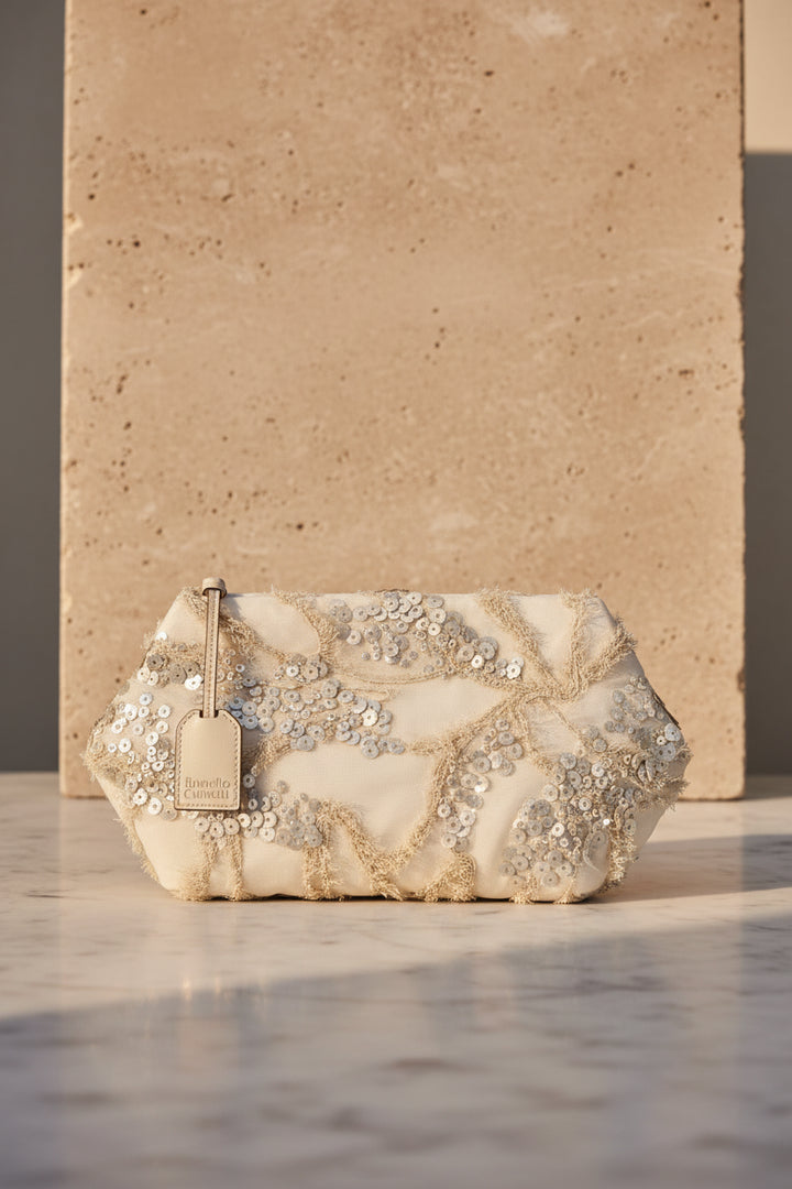 Brunello Cucinelli Silk Organza Clutch Bag