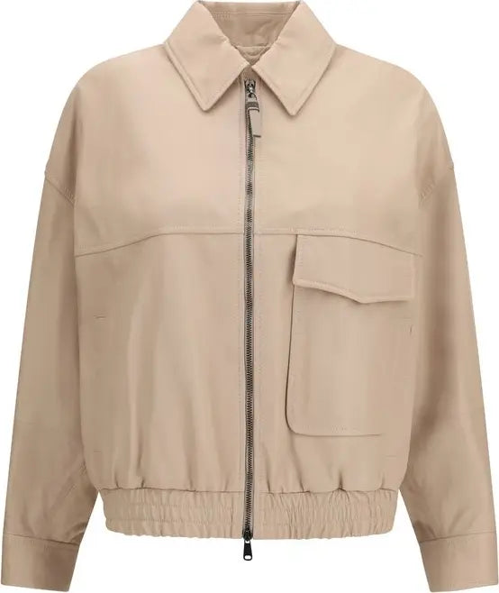 Brunello Cucinelli

Beige Leather Leather Jacket