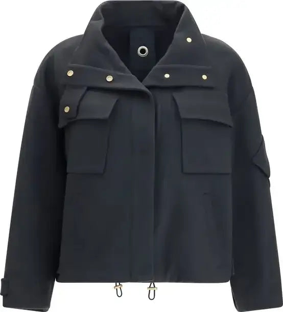 Giorgio Armani Gray Double-Cashmere Caban Coat