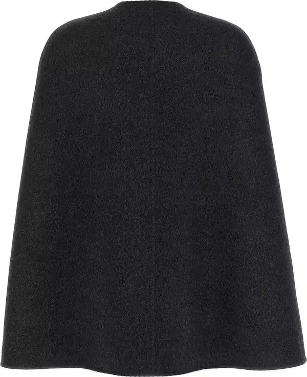 Gucci Gray Wool and Silk Cape