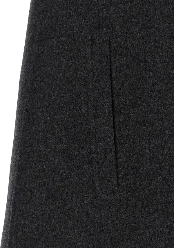 Gucci Gray Wool and Silk Cape