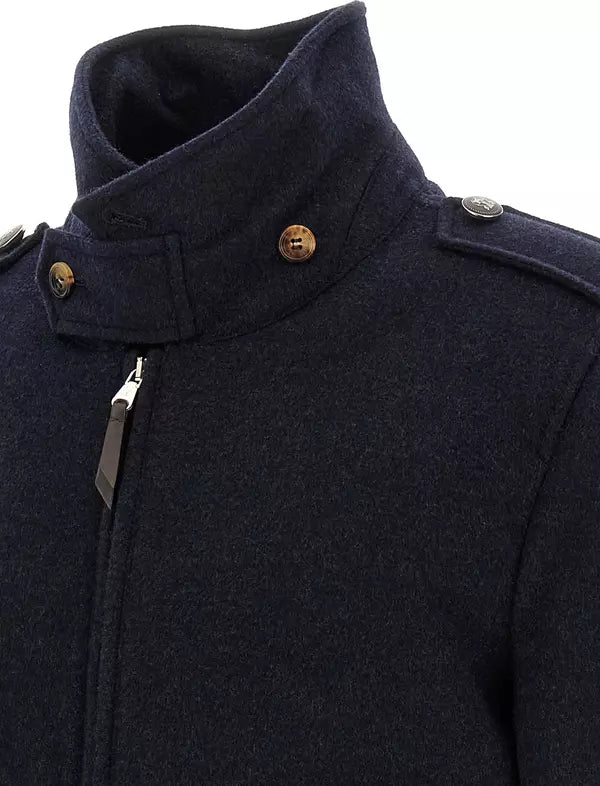Brunello Cucinelli Men’s Navy Cashmere Bomber | STORE 7994