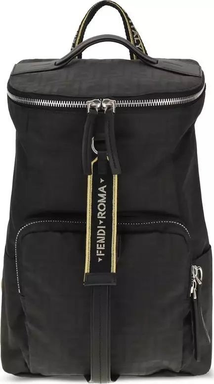 Fendi Tourist Backpack | Bicolor Canvas &amp; Black