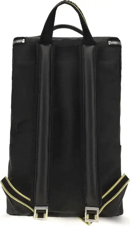 Fendi Tourist Backpack | Bicolor Canvas &amp; Black