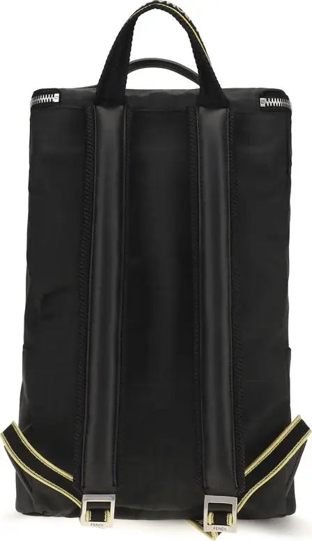 Fendi Tourist Backpack | Bicolor Canvas &amp; Black