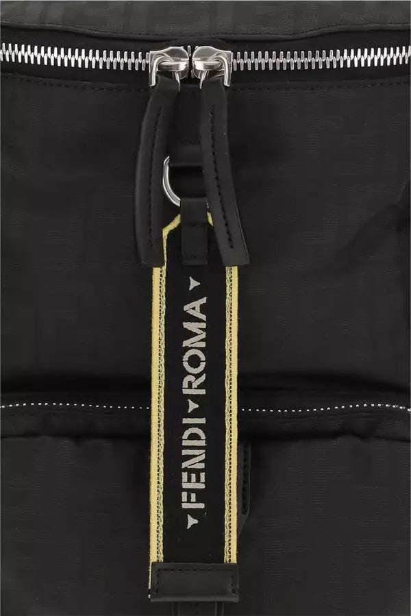 Fendi Tourist Backpack | Bicolor Canvas &amp; Black
