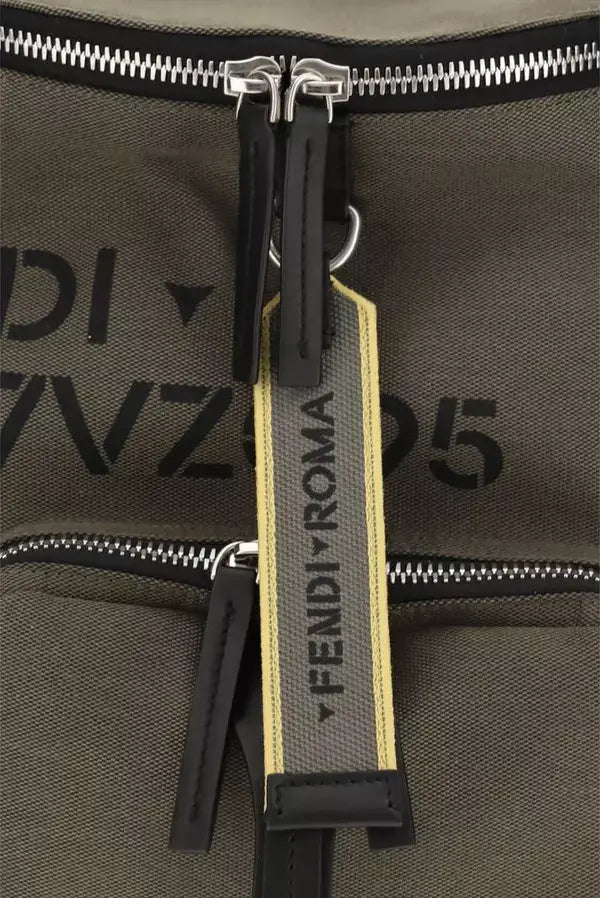 Fendi Tourist Backpack | Bicolor Canvas &amp; Black