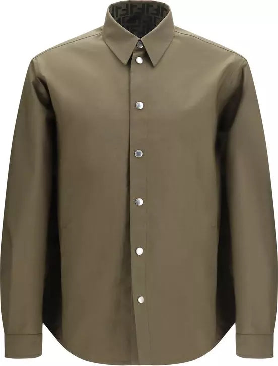 Fendi Men’s Bicolor Mackintosh Blouson Jacket front view