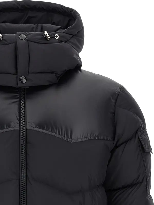 Moncler Ravelis Black Hooded Short Down Jacket – Men’s