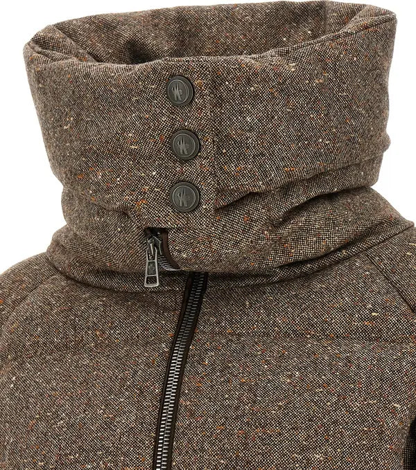 Moncler Grenoble Gelise Brown Belted Down Jacket