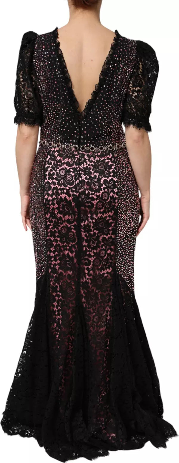 Dolce & Gabbana Multicolor Embellished Mermaid Gown