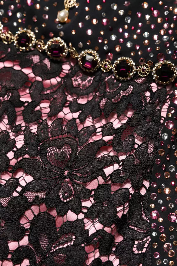 Dolce & Gabbana Multicolor Embellished Mermaid Gown