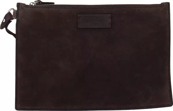 Valentino Garavani brown leather shoulder bag with stud detailing
