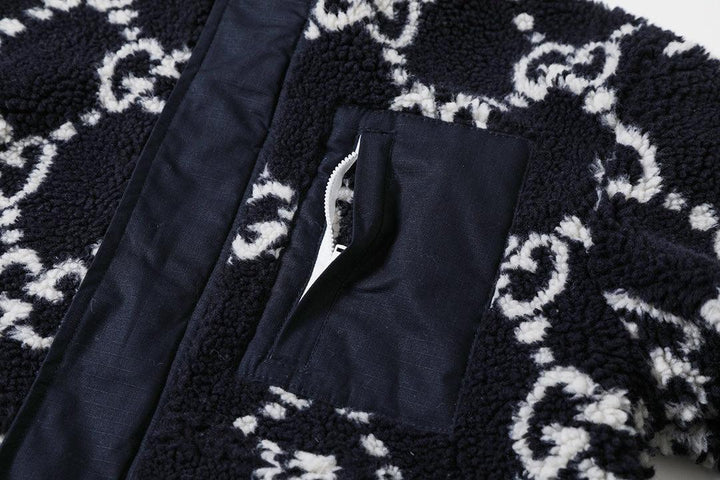 Gucci GG Fuzzy Fabric Jacquard Jacket &