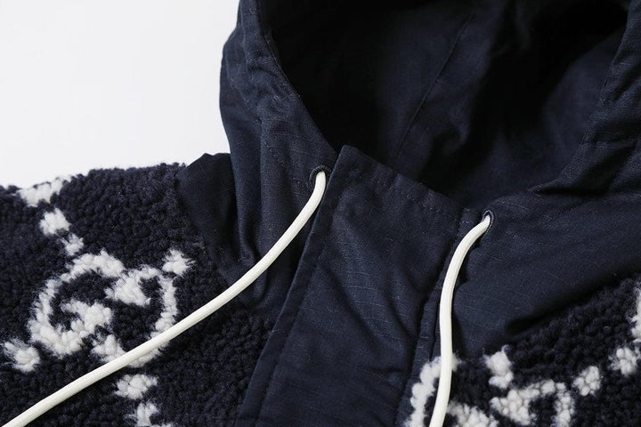 Gucci GG Fuzzy Fabric Jacquard Jacket &