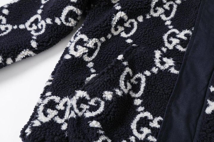 Gucci GG Fuzzy Fabric Jacquard Jacket &